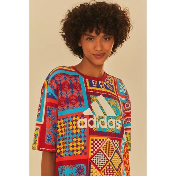 New Farm Rio for Adidas Solar Kaleidoscope Dress Size XL - Picture 2 of 6
